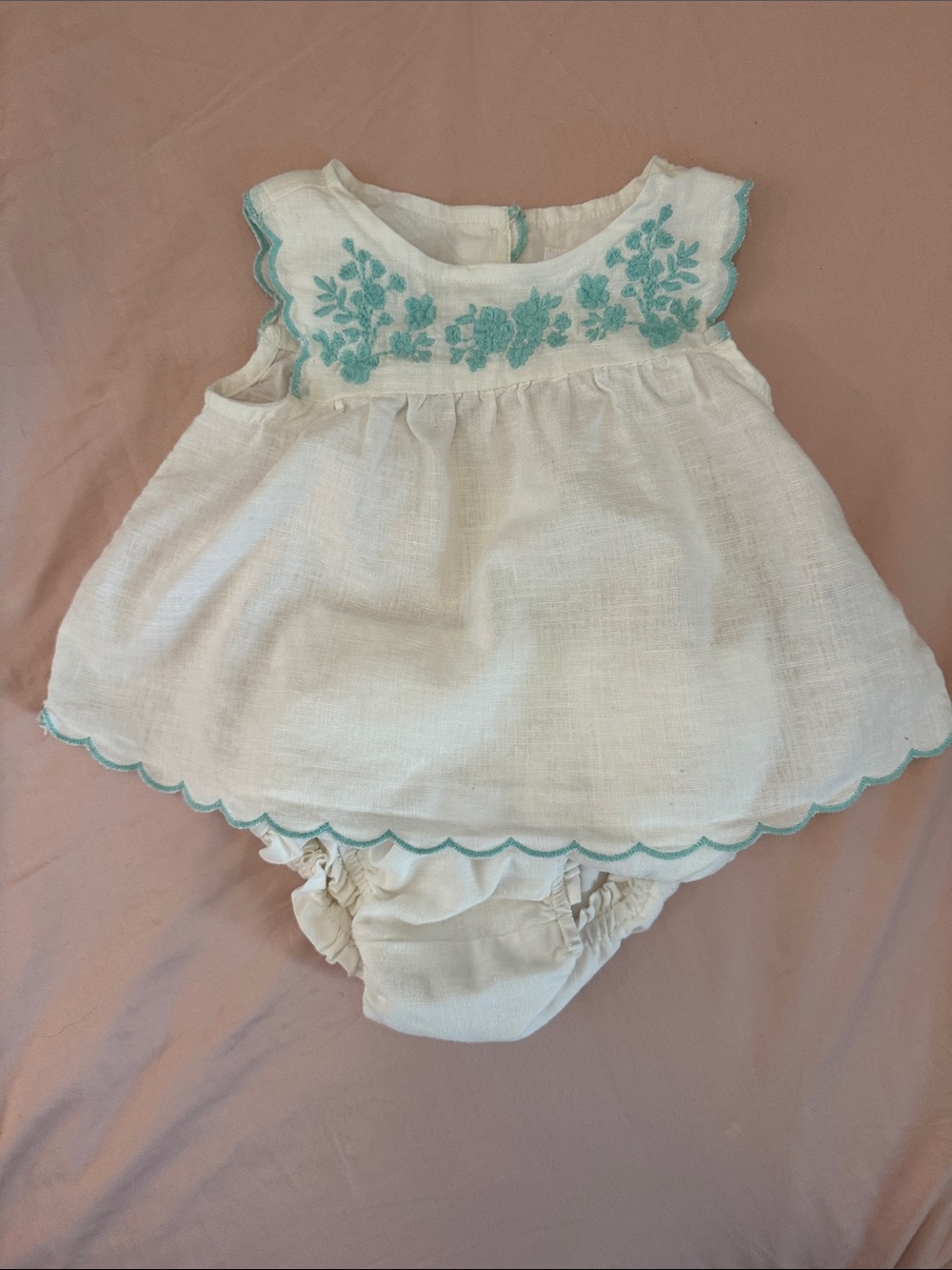 Baby Gap Embroidered Dress Bloomers 12 m